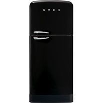 Jääkaappipakastin Smeg Retro FAB50LBL5, 79.6cm, musta, vasen