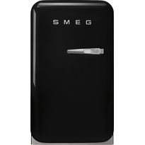 Jääkaappi Smeg Retro FAB5LBL5, 40.4cm, musta, vasen