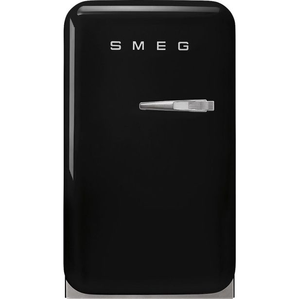Jääkaappi Smeg Retro FAB5LBL5, 40.4cm, musta, vasen