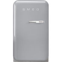 Jääkaappi Smeg Retro FAB5LSV5, 40.4cm, hopea, vasen