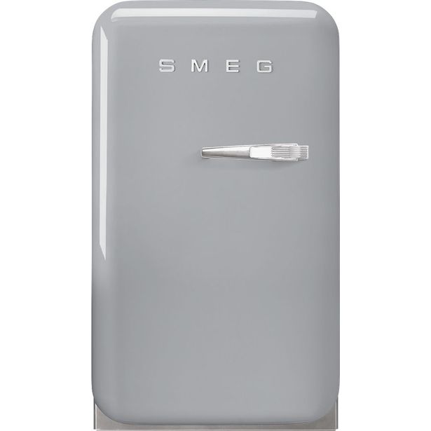 Jääkaappi Smeg Retro FAB5LSV5, 40.4cm, hopea, vasen