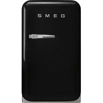 Jääkaappi Smeg Retro FAB5RBL5, 40.4cm, musta, oikea