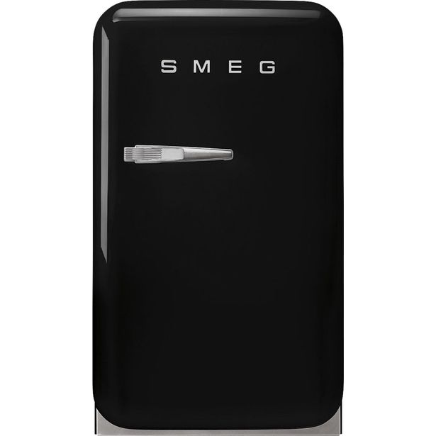 Jääkaappi Smeg Retro FAB5RBL5, 40.4cm, musta, oikea