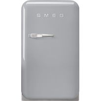 Jääkaappi Smeg Retro FAB5RSV5, 40.4cm, hopea, oikea