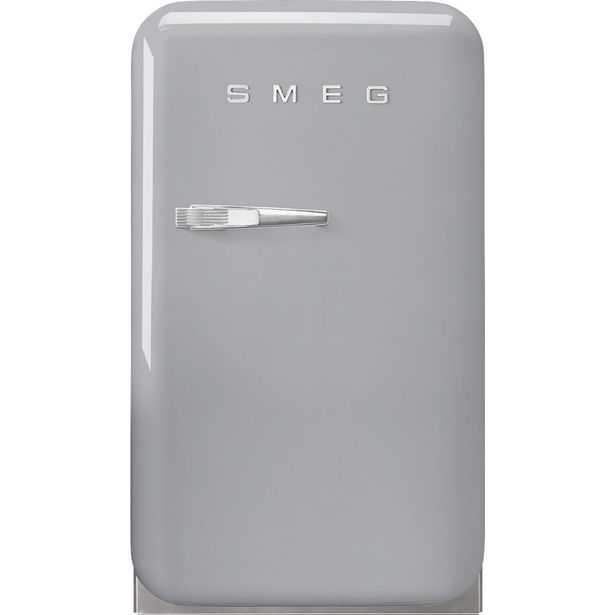 Jääkaappi Smeg Retro FAB5RSV5, 40.4cm, hopea, oikea