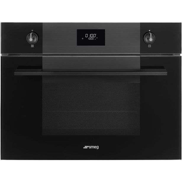 Yhdistelmämikroaaltouuni Smeg SF4101MCNO 45cm musta