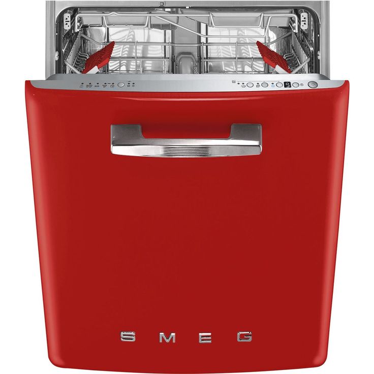 Astianpesukone Smeg 50's style STFABRD3 60cm punainen