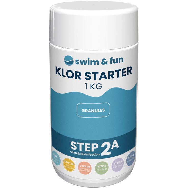 Pikakloori Swim & Fun Klor Starter 1 kg, jauhe