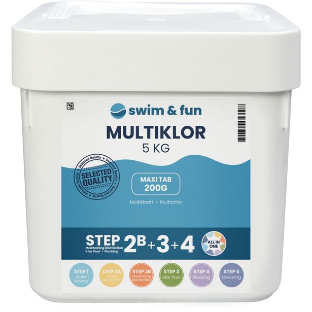 Allastabletti Swim & Fun MultiKlor Maxi tab, 5 kg