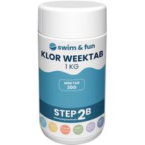 Viikkokloori Swim &amp; Fun Klor Week Tab 1 kg, 20 g / kpl
