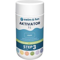 Desinfiointitehostin Swim &amp; Fun Aktivator 1 l, aktiivihapelle