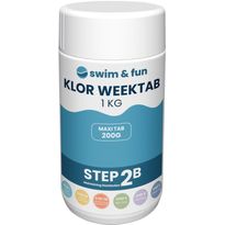 Viikkokloori Swim &amp; Fun Klor Week Tab 1 kg, 200 g / kpl