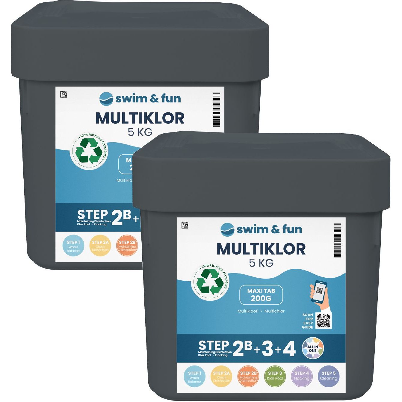 Yhdistelmätabletit Swim & Fun MultiKlor Maxi Tab 200g, 10kg