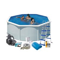 Uima-allaspaketti Swim &amp; Fun Basic 120, pyöreä Ø350 cm valkoinen
