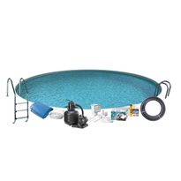 Uima-allaspaketti Swim &amp; Fun Basic InGround 120, pyöreä Ø420 cm upotettava