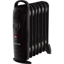Öljytäytteinen sähköpatteri Sencor SOH2107BK, 700W, valkoinen