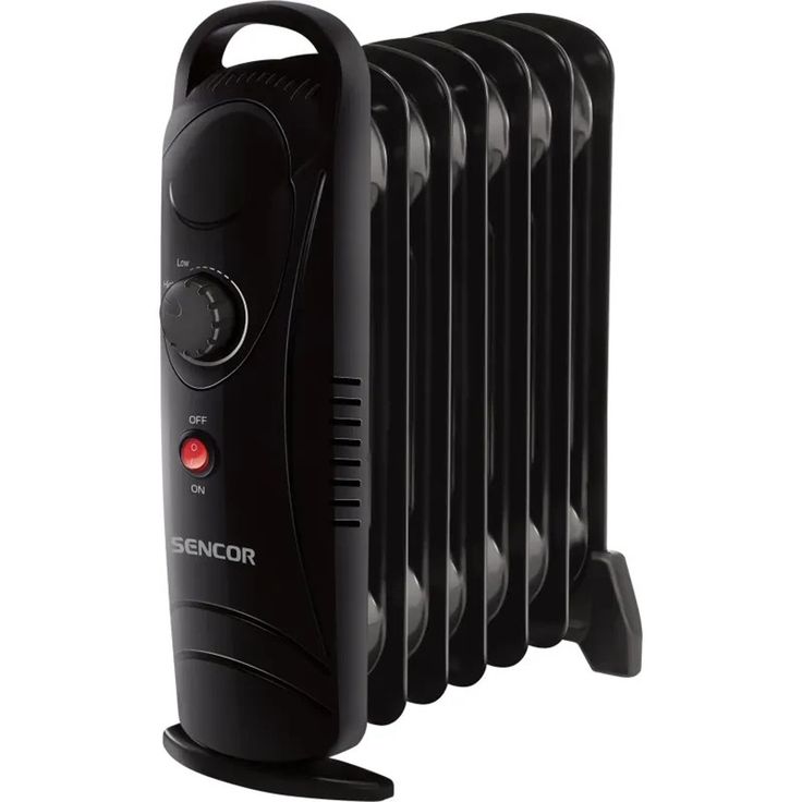 Öljytäytteinen sähköpatteri Sencor SOH2107BK, 700W, valkoinen