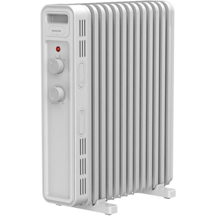 Öljytäytteinen sähköpatteri Sencor SOH3413WH, 2300W, valkoinen