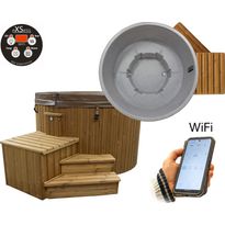 Ulkoporeallas SpaDealers TopSpa xs Wifi, 6 hlöä, brown/grey marble