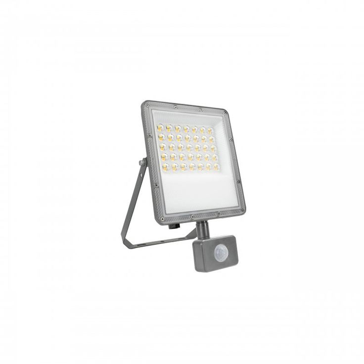 Valonheitin liiketunnistimella Spectrum Noctis Max CCT 30 W 3000 lm 3000/4000/6000 K IP44 245x150x53 mm, harmaa