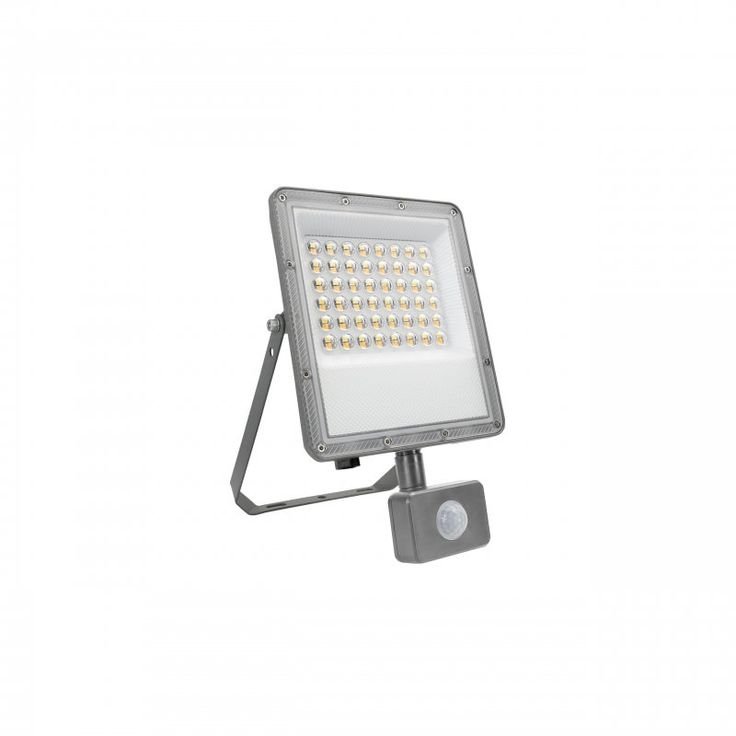 Valonheitin liiketunnistimella Spectrum Noctis Max CCT 50 W 5000 lm 3000/4000/6000 K IP44 265x171x53 mm, harmaa