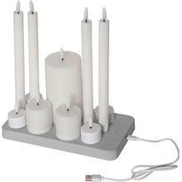 LED-kynttiläsetti Star Trading Flamme Charge Mix, ladattava