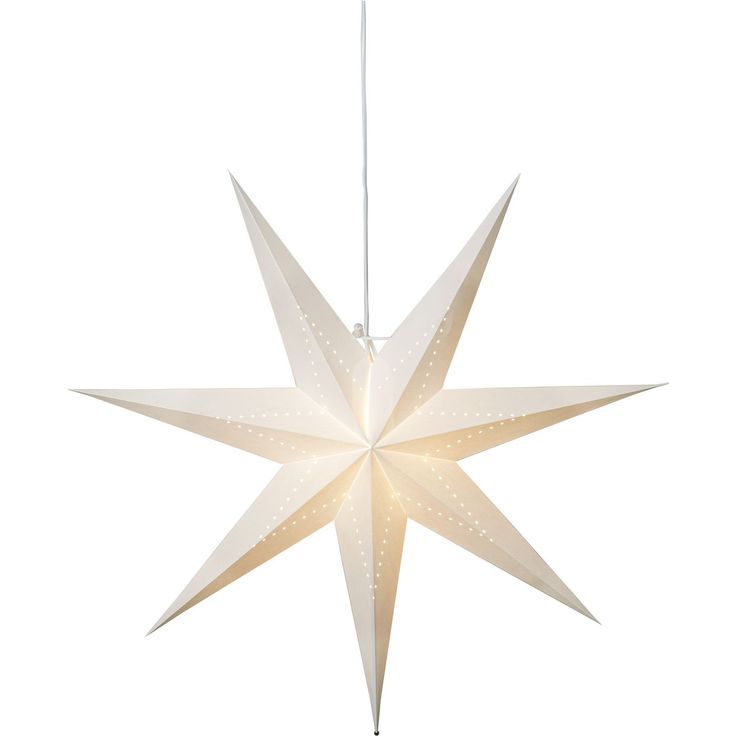 Paperitähti Star Trading Lysa, 70cm, valkoinen