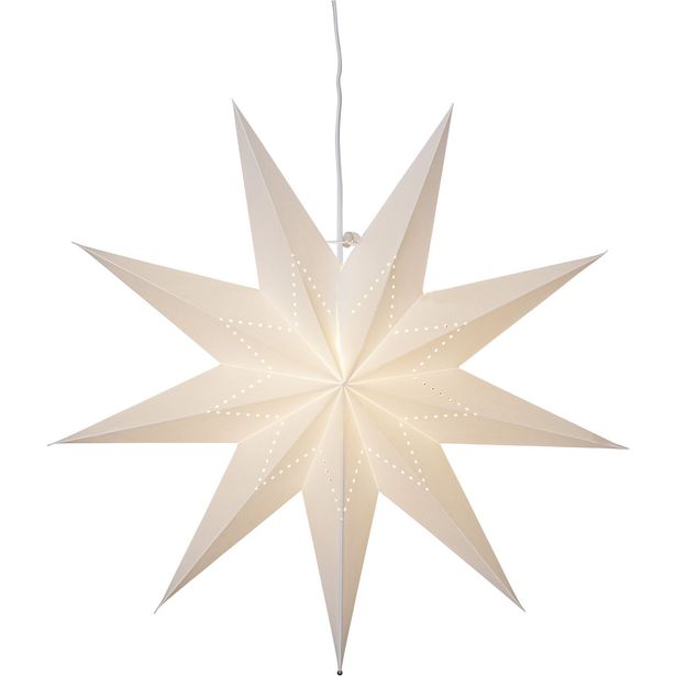 Paperitähti Star Trading Lysa, 60cm, valkoinen