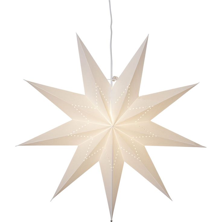 Paperitähti Star Trading Lysa, 60cm, valkoinen
