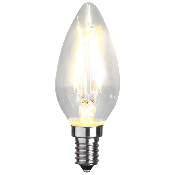 LED-kynttilälamppu Star Trading Illumination LED 351-01 Ø 35x98mm, E14, kirkas, 2W, 2700K, 250lm