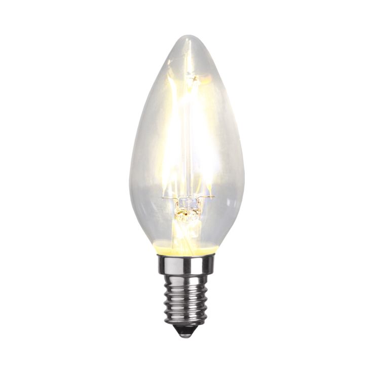 LED-kynttilälamppu Star Trading Illumination LED 351-01 Ø 35x98mm, E14, kirkas, 2W, 2700K, 250lm
