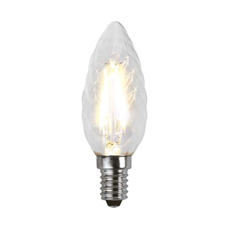 LED-kierrekynttilälamppu Star Trading Illumination LED 351-02 Ø 35x98mm, E14, kirkas, 2W, 2700K, 250lm