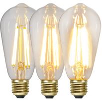 LED-lamppu Star Trading Decoration LED  3-step click 354-85 Ø 64x144mm, E27, 6,5W, 2100K, 70/350/700lm