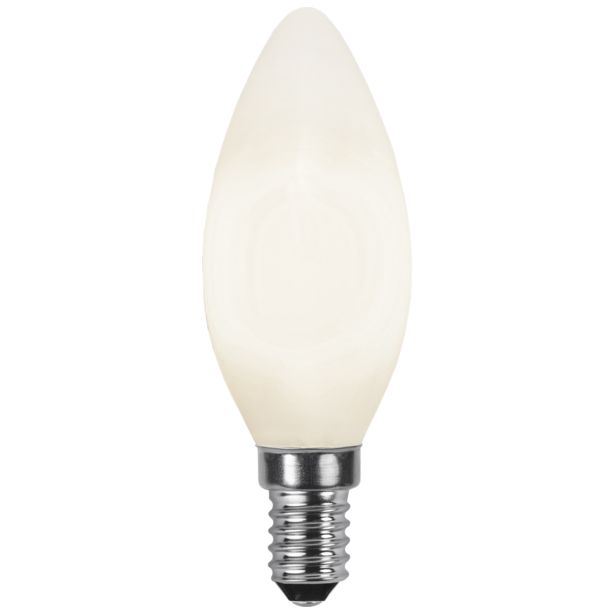 LED-kynttilälamppu Star Trading Illumination LED 375-03 Ø 35x98mm, E14, opaali, 4,7W, 2700K, 470lm