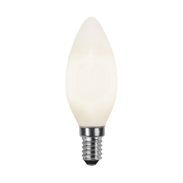 LED-kynttilälamppu Star Trading Illumination LED 375-03 Ø 35x98mm, E14, opaali, 4,7W, 2700K, 470lm