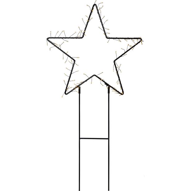 LED-valokoriste Star Trading Barlumi tähti, 40cm, musta