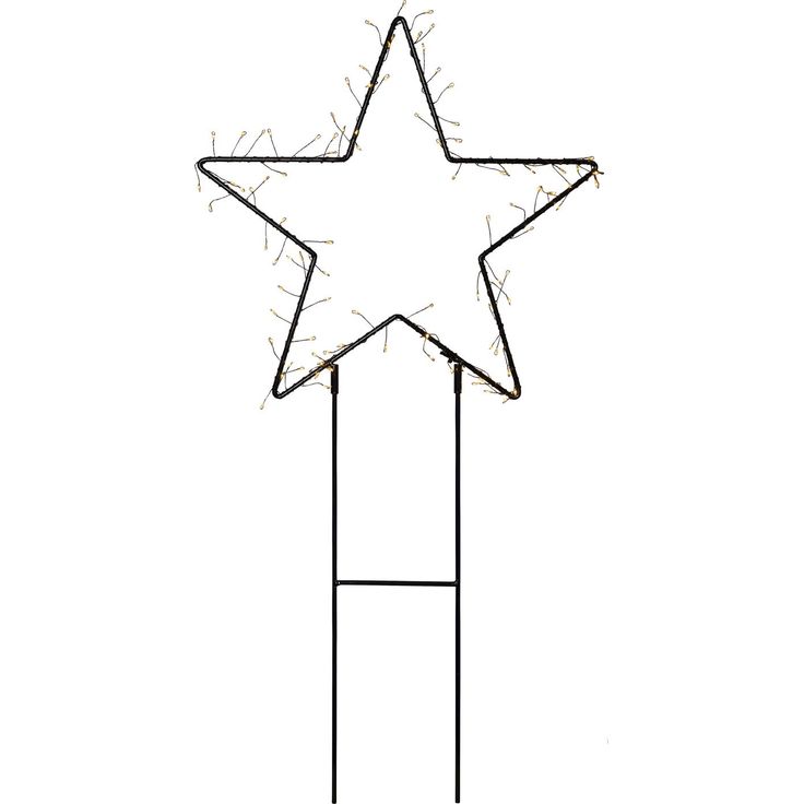 LED-valokoriste Star Trading Barlumi tähti, 40cm, musta