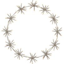 LED-valokoriste Star Trading Siluett Flower Ring, 50cm