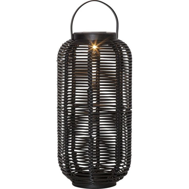 Aurinkokennolyhty Star Trading Runda, 30cm, musta
