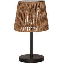 Aurinkokennopöytävalaisin Star Trading Cesta, 48cm, musta/ruskea