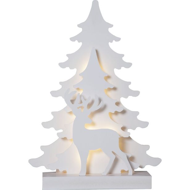 LED-valokoriste Star Trading Grandy kuusi, 41cm, valkoinen