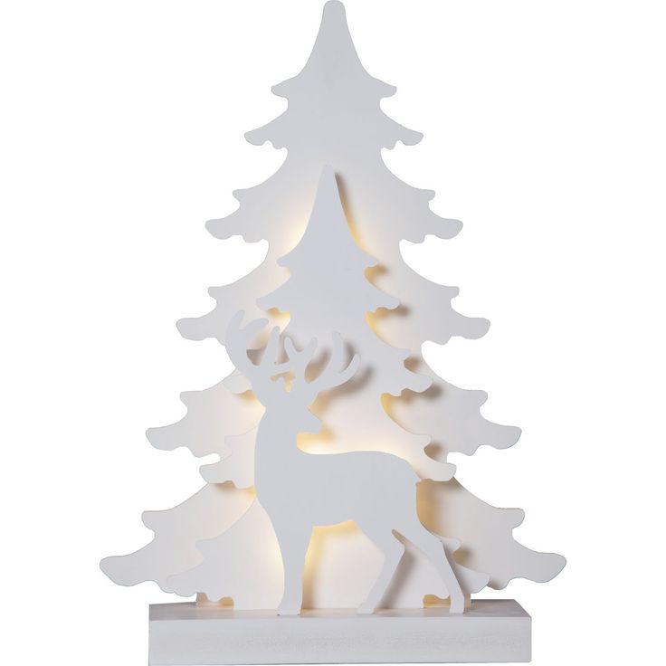 LED-valokoriste Star Trading Grandy kuusi, 41cm, valkoinen
