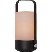 LED-koristelyhty Star Trading Flame, 19cm, musta