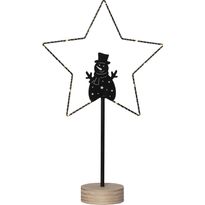LED-pöytätähti Star Trading Glimta, lumiukko