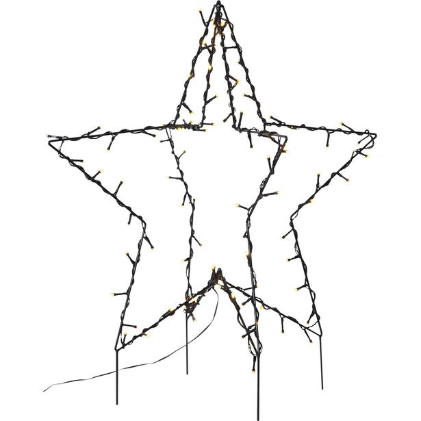 LED-valokoriste Star Trading Foldy 3D tähti, 55cm, musta