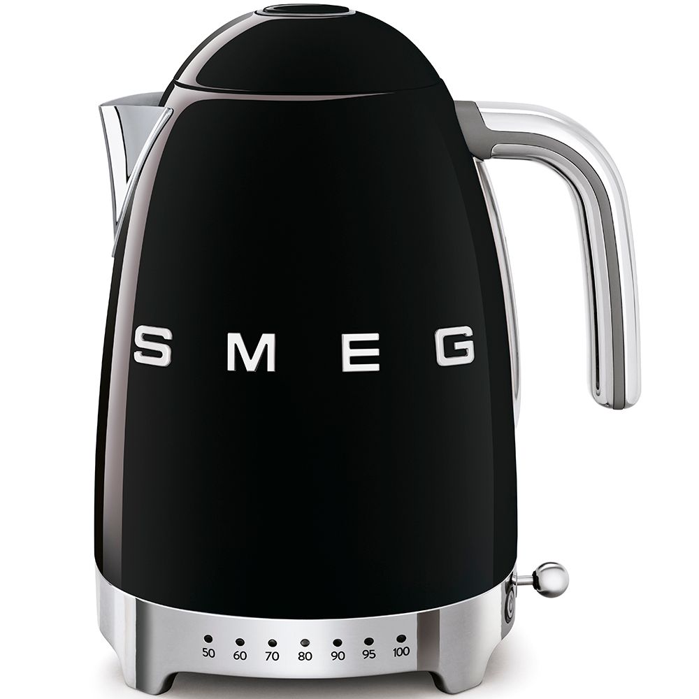 Vedenkeitin Smeg KLF04 lämpötilansäädöllä, musta