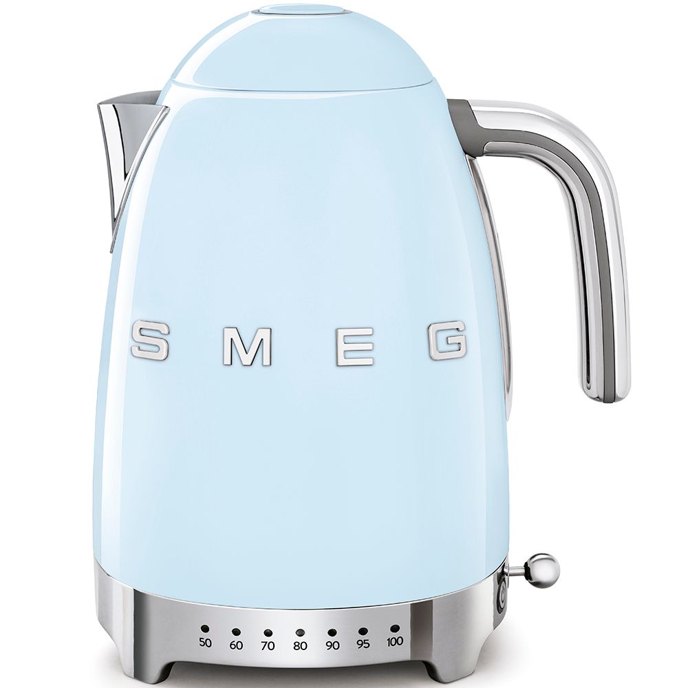 Vedenkeitin Smeg KLF04 lämpötilansäädöllä, vaaleansininen