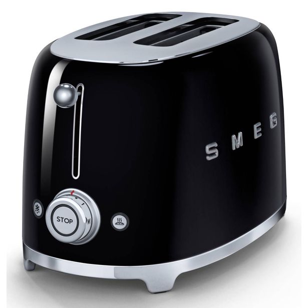 Leivänpaahdin Smeg TSF01BLEU, 2-viipaleen, musta