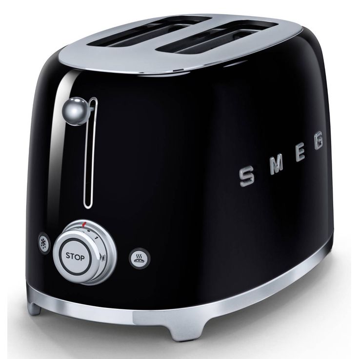 Leivänpaahdin Smeg TSF01BLEU, 2-viipaleen, musta