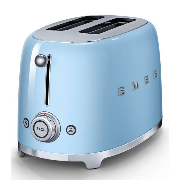 Leivänpaahdin Smeg TSF01PBEU, 2-viipaleen, pastellinsininen